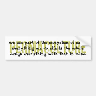 We maken deel uit van het ecosysteem van... bumpersticker