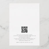 We maken echt een foto van QR-code voor overschrij Folie Uitnodiging (Achterkant)