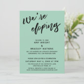 We maken een eenvoudig, modern handschrift groen kaart (Staand voorkant)