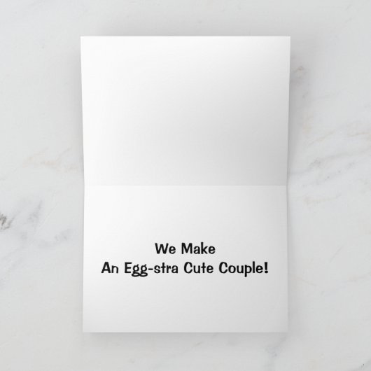 We maken een eitje-staartepaar. kaart (Binnen)