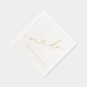 We maken een elegante moderne bruiloft folie servetten (Rechts)