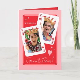 We maken een geweldige homo foto Valentijnsdag Kaart