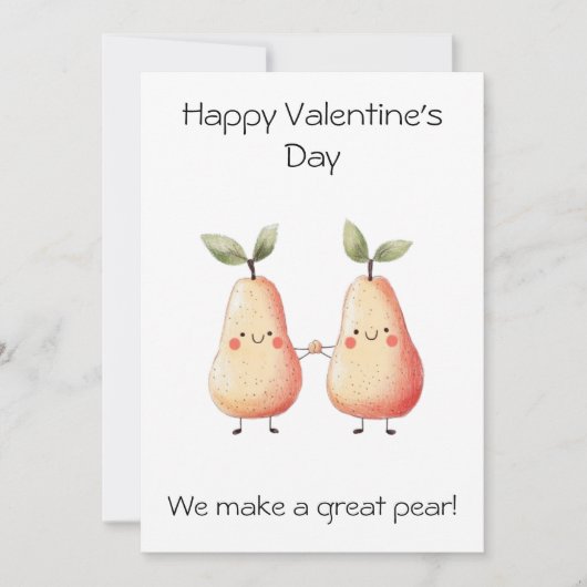 We maken een geweldige peer! – Grappige Valentijns Kaart (Voorkant)