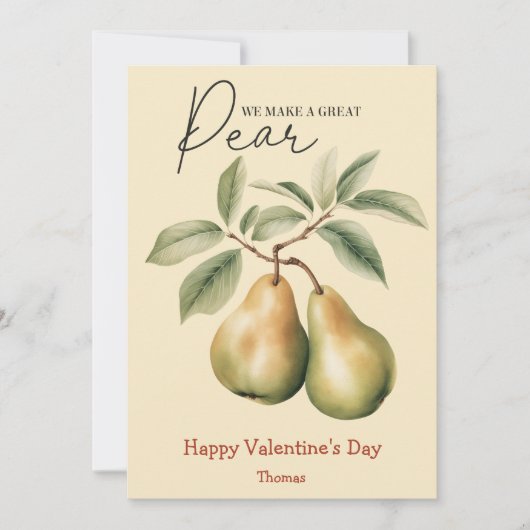 We maken een geweldige peer grappige Valentijnsdag Feestdagenkaart (Voorkant)