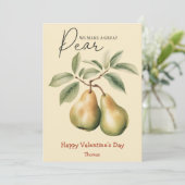 We maken een geweldige peer grappige Valentijnsdag Feestdagenkaart (Staand voorkant)