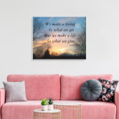 WE MAKEN EEN LEVENDE CHURCHILL VERPAKTE CANVAS PRI AFDRUK (Insitu (Woonkamer))