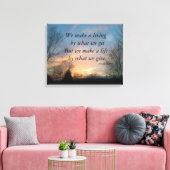 WE MAKEN EEN LEVENDE CHURCHILL VERPAKTE CANVAS PRI AFDRUK (Insitu (Woonkamer))