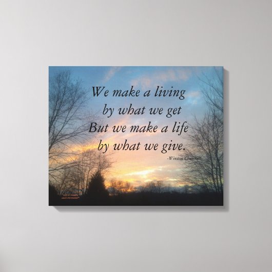 WE MAKEN EEN LEVENDE CHURCHILL VERPAKTE CANVAS PRI AFDRUK (Voorkant)