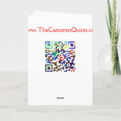 We maken een vreemd paar... feestdagen kaart (Achterkant)