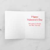 We maken een vreemd paar... feestdagen kaart (Binnen)