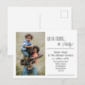 We maken familiefoto aankondigingskaart (Voorkant / Achterkant)