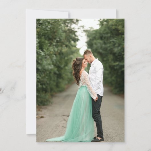 We maken fotokalligrafie-bruiloft kaart (Achterkant)