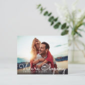 We maken foto's om de datum op te slaan aankondigingskaart (Staand voorkant)