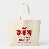 We maken geschiedenis grote tote bag (Voorkant)