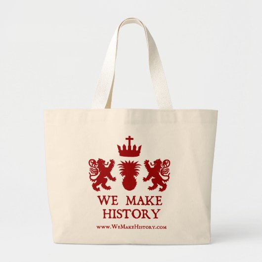 We maken geschiedenis grote tote bag (Voorkant)