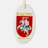 We maken geschiedenis keramisch ornament (Rechts)