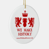 We maken geschiedenis keramisch ornament (Rechts)