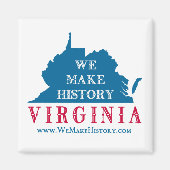 We maken Geschiedenis Virginia Magneet (Voorkant)