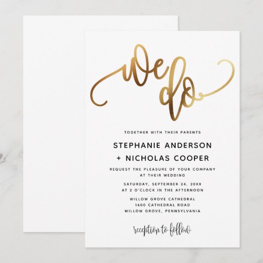 We maken gouden liefdevolle tekenband kaart (Voorkant / Achterkant)