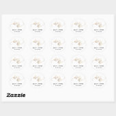 We maken gouden zwarte liefdevolle schrijfband ronde sticker (Vel)