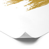 We maken goudpenseelstreken die Poster trekken (Hoek)