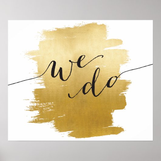 We maken goudpenseelstreken die Poster trekken (Voorkant)