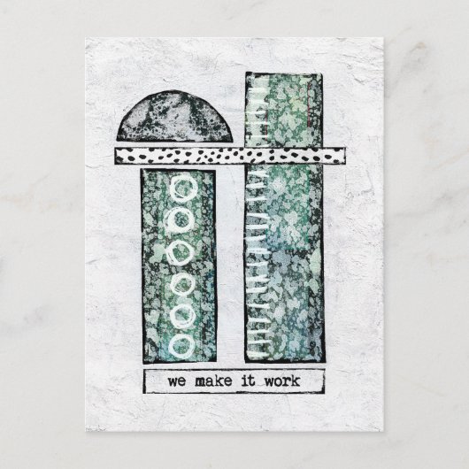 We maken het Briefkaart - modern Abstract (Voorkant)