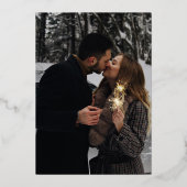 We maken moderne kalligrafie-fotobruiloft folie uitnodiging (Achterkant)