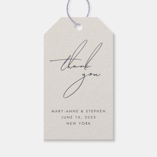 We maken moderne kalligrafie-weddenschap cadeaulabel (Voorkant)