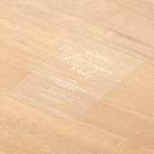 We maken nog steeds Jubileum Acryl Uitnodigingen (Laagn)