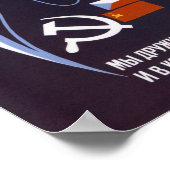 We maken ruimte vreedzaam voor eeuwig - Sovjet Poster (Hoek)