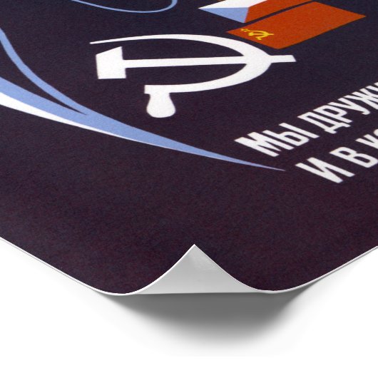 We maken ruimte vreedzaam voor eeuwig - Sovjet Poster (Hoek)