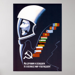 We maken ruimte vreedzaam voor eeuwig - Sovjet Poster