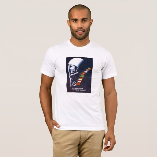 We maken ruimte vreedzaam voor eeuwig - Sovjet T-shirt (Voorkant volledig)