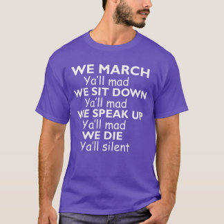 We marcheren Jullie zijn boos We zitten neer Julli T-shirt