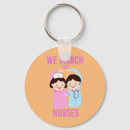 We marken voor verpleegkundigen - Funny Cute Carto Sleutelhanger