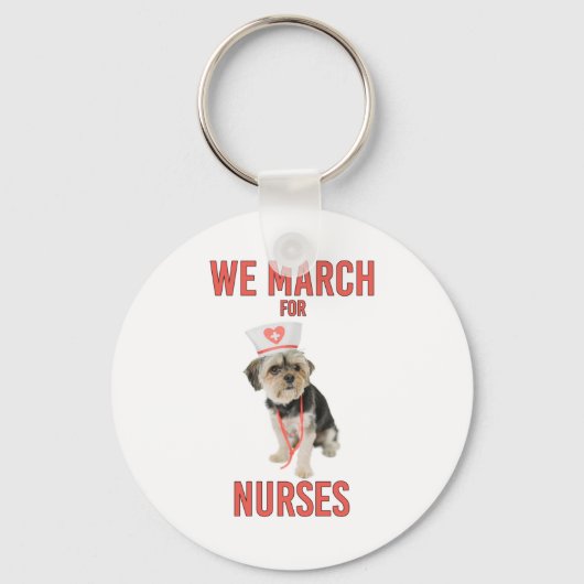 We marken voor verpleegkundigen - Funny Dog Nurse Sleutelhanger (Voorkant)