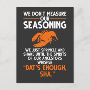 We meten onze gekruiste Crawfish Quote niet Briefkaart