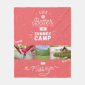 We Miss U Camp Blanket Fleece Deken (Voorkant)