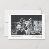 We Miss U Modern minimalistische persoonlijke foto Kaart (Voorkant)