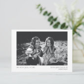 We Miss U Modern minimalistische persoonlijke foto Kaart (Staand voorkant)