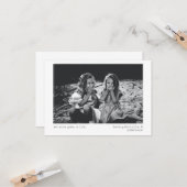 We Miss U Modern minimalistische persoonlijke foto Kaart (Voorkant / Achterkant in situ)