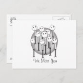 We Miss You Briefkaart (Voorkant / Achterkant)