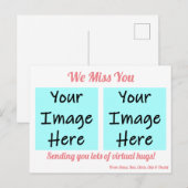We Miss You Persoonlijk Briefkaart (Voorkant / Achterkant)