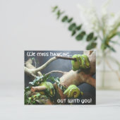 We missen het met je uit te hangen briefkaart (Staand voorkant)