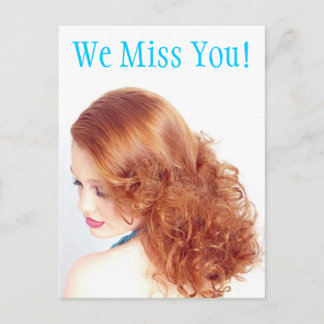 We missen je! briefkaart