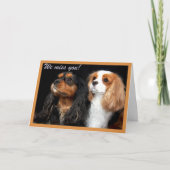 We missen je Cavalier King Charles Spaniel Kaart (Voorkant)