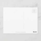 We missen je, Handschrift Typography Pink Rose Briefkaart (Achterkant)