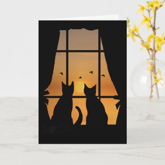 We missen je in het raam. kaart (Gele Bloem)