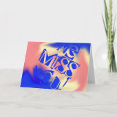 We missen je! kaart (Voorkant)